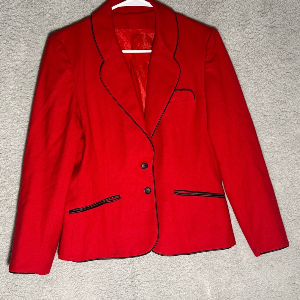 Elegant Red Women's Blazer Luba